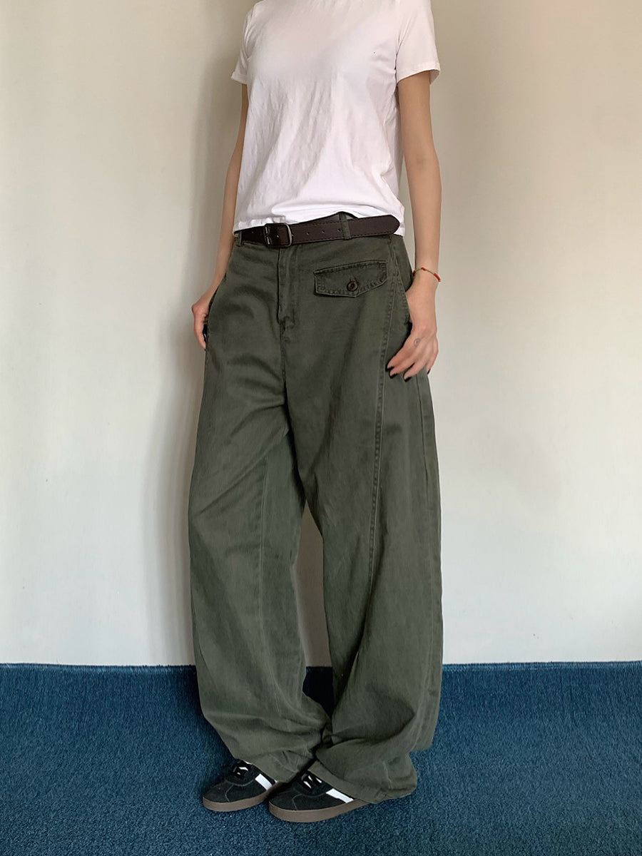 カジュアルワイドレッグパンツ N421