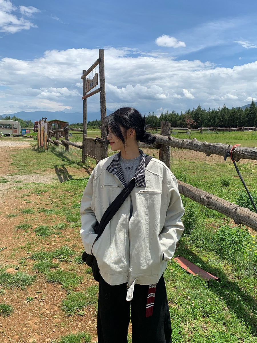 スタンドカラーワークジャケット N647