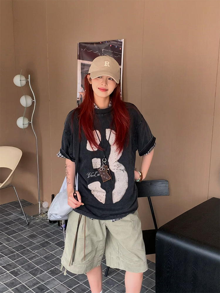 デジタルファンプリント半袖Tシャツユニセックス N452