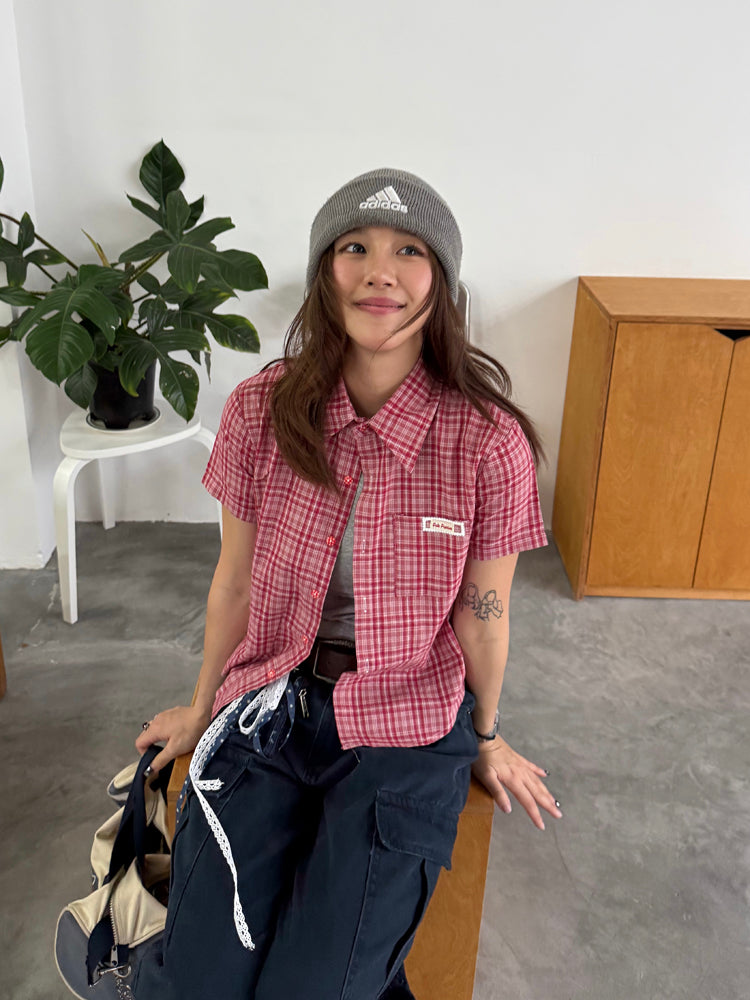 アメリカンチェック柄シャツ N472