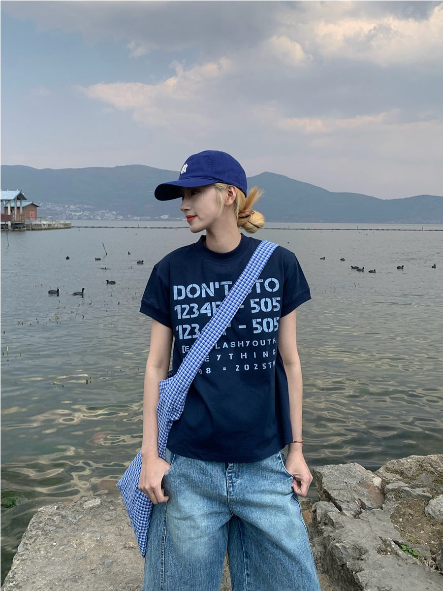 スリムフィッド ナンバープリントT N458