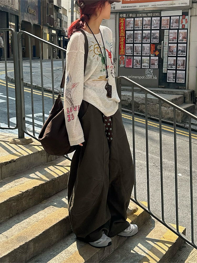 ルーズワイドワークパンツ N426