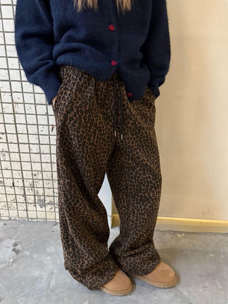 レオパードスウェットパンツ N564