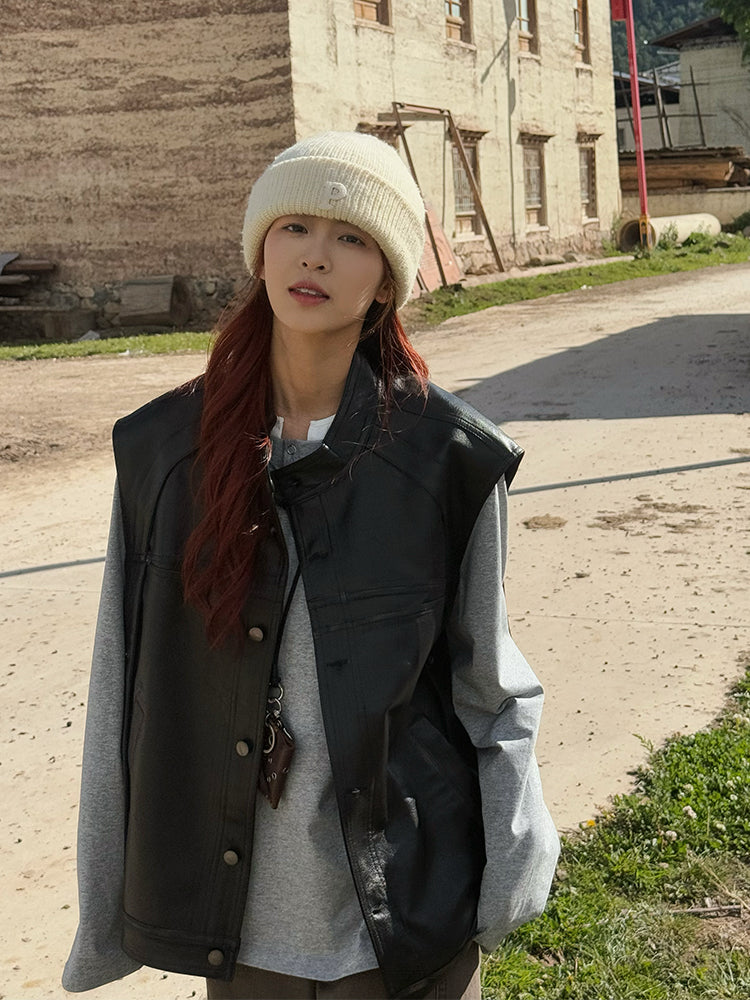 レザーベスト N595