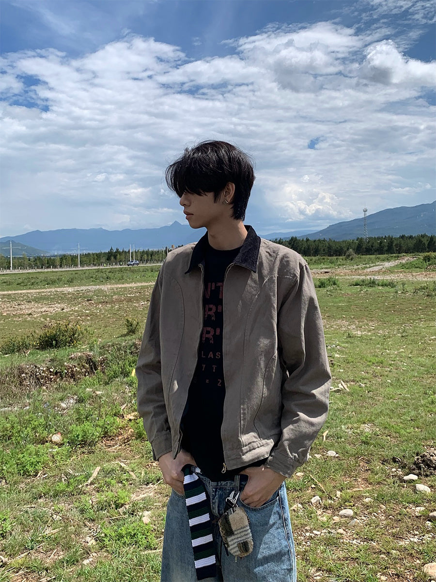 スタンドカラーワークジャケット N549