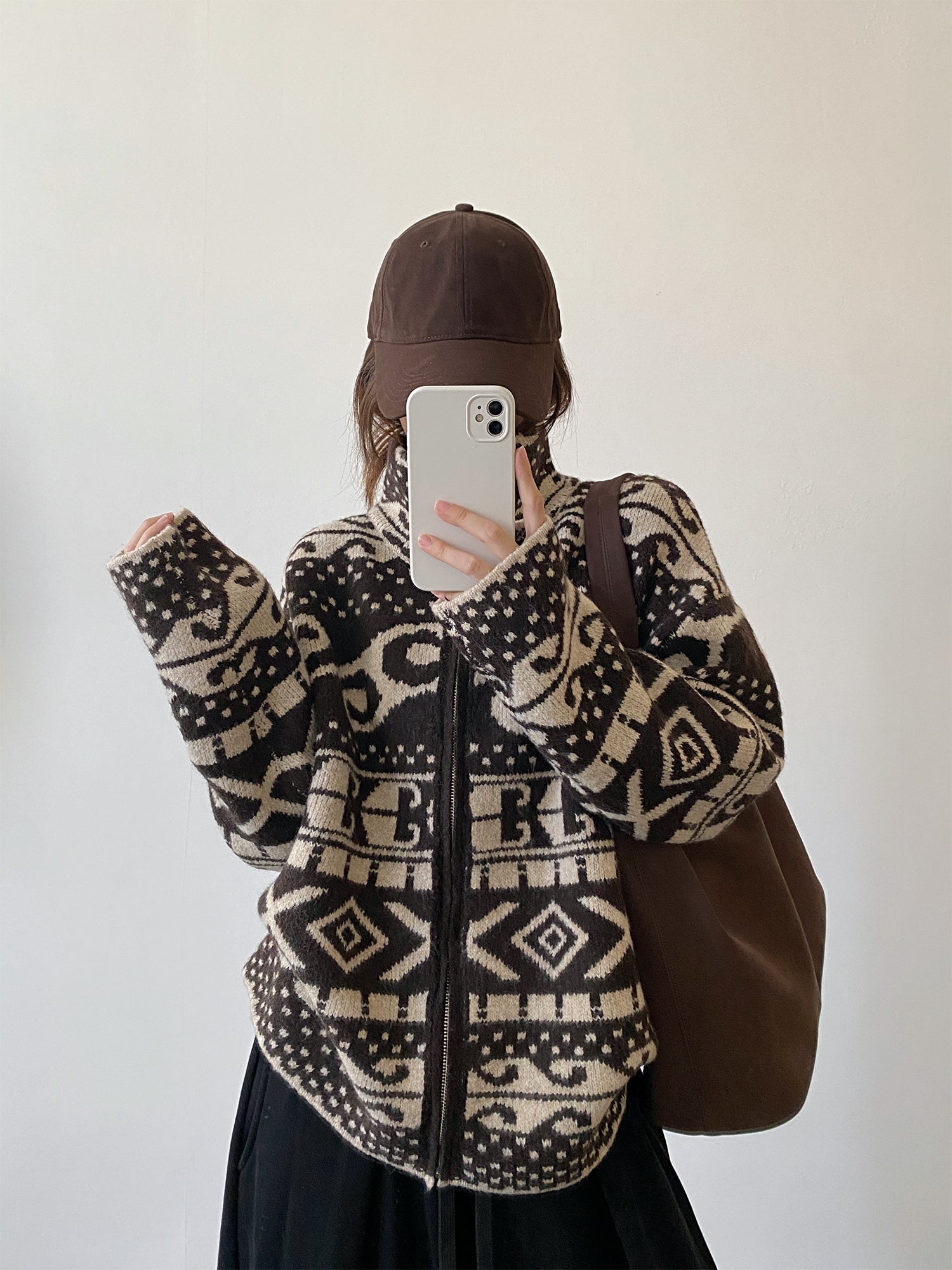 スタンドカラージャガードジャケット N795