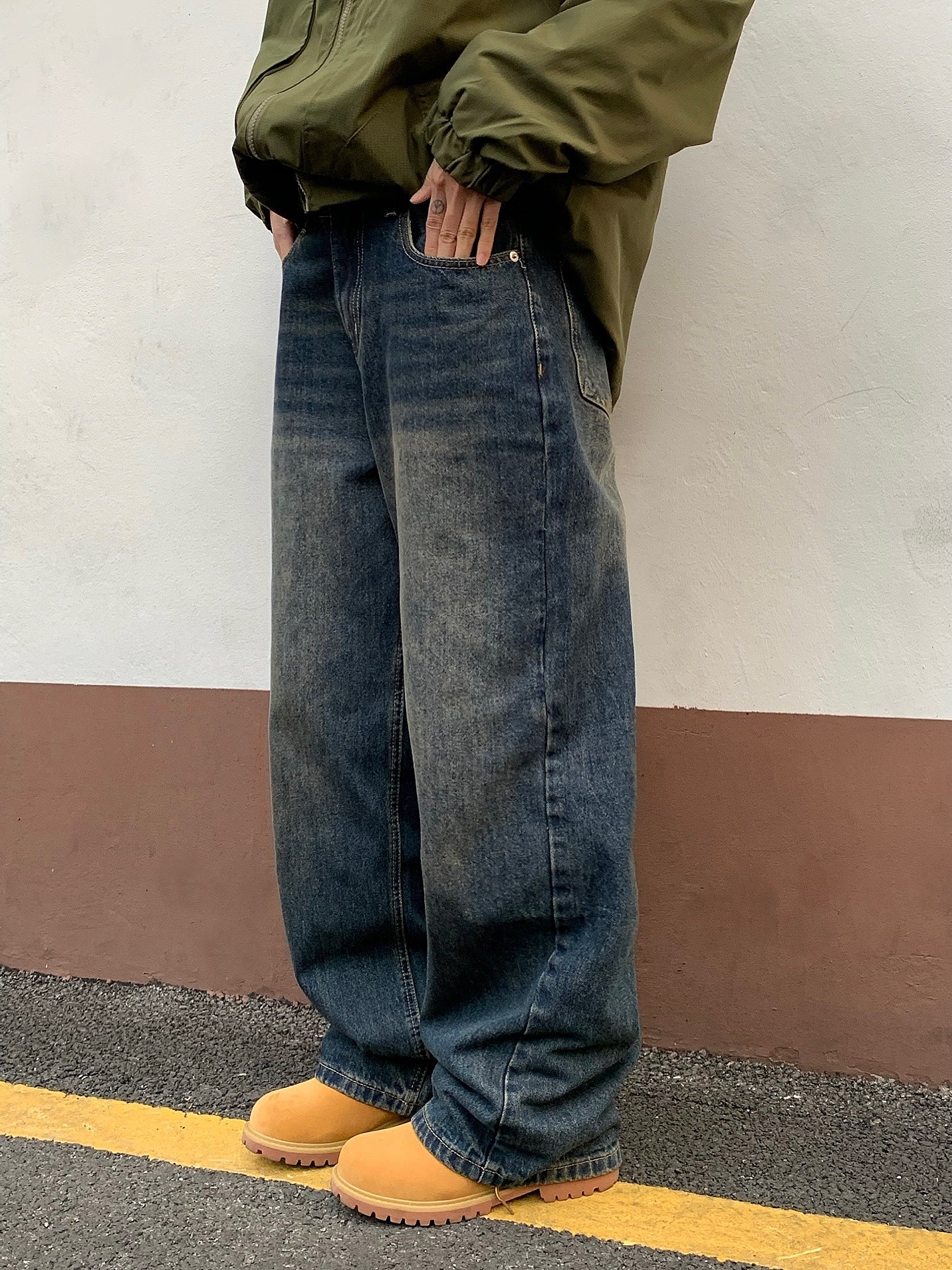 ヴィンテージウォッシュジーンズ N169