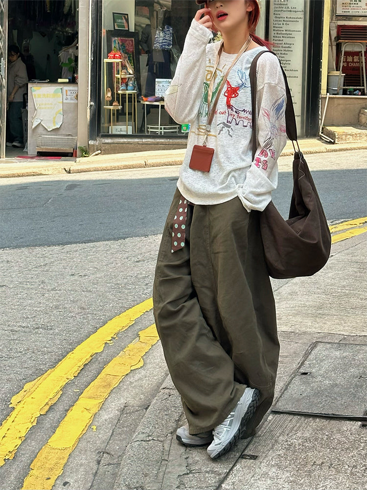 ルーズワイドワークパンツ N426