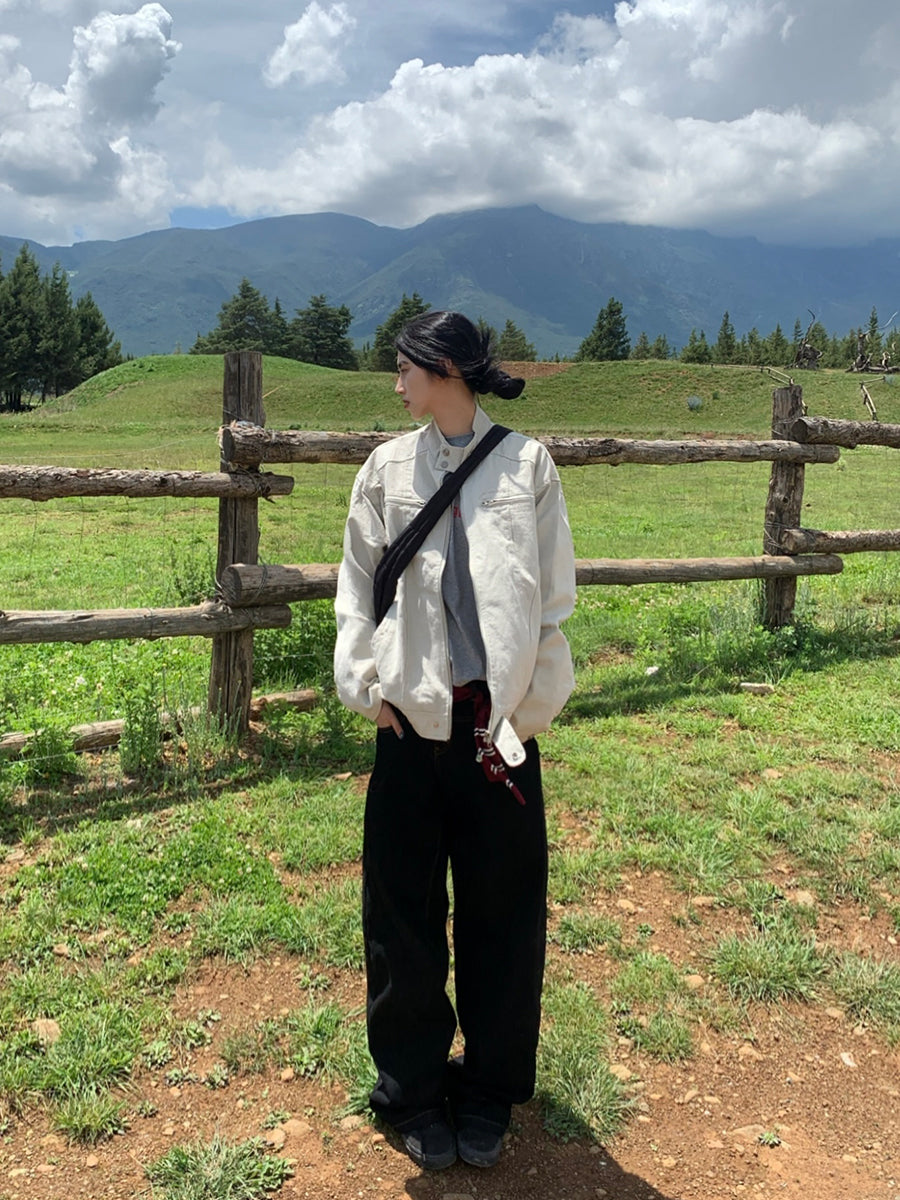 スタンドカラーワークジャケット N647