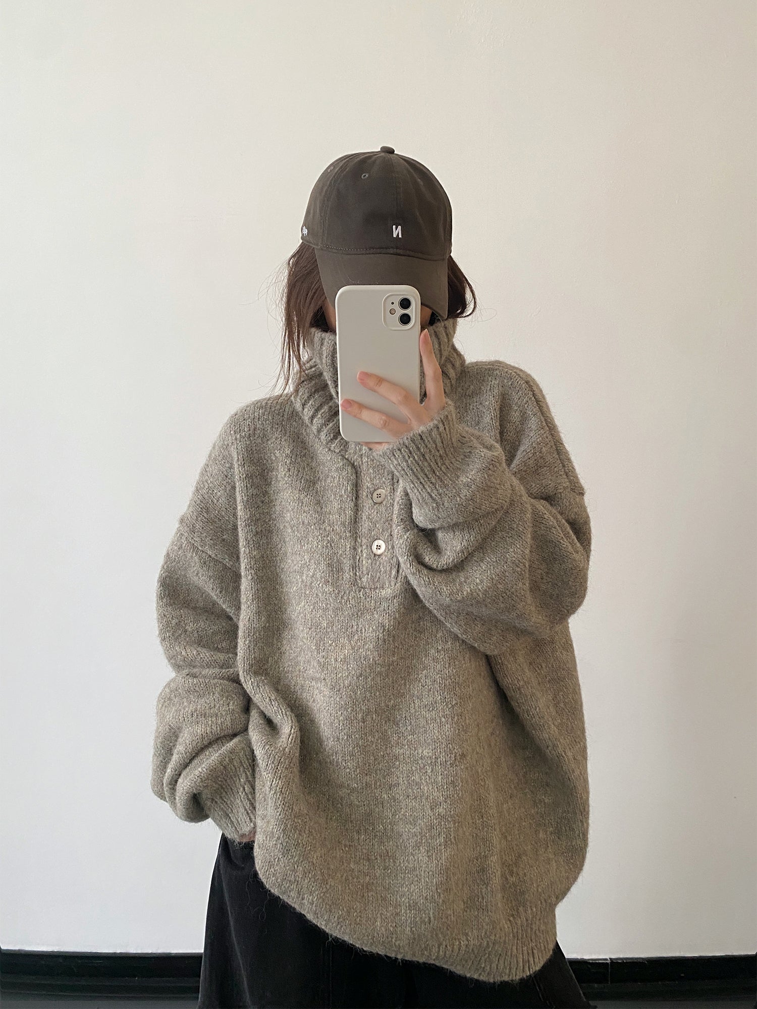 ハイネックニットセーター N873