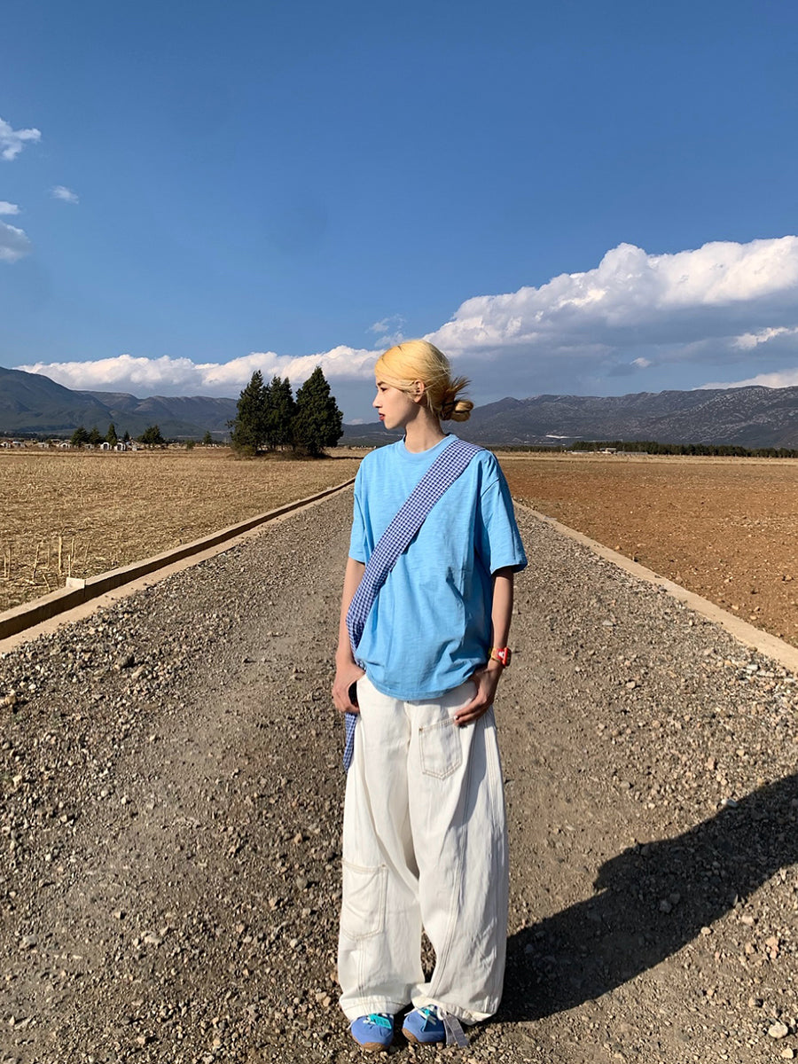 コットン無地半袖Tシャツ ベーシックカット N462