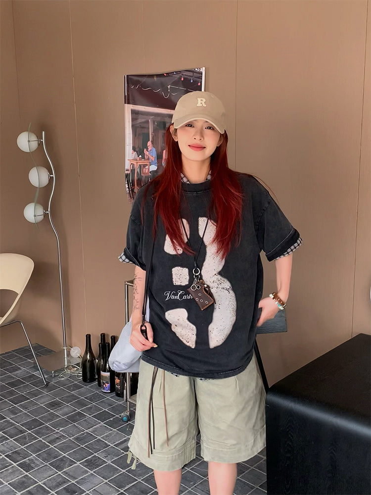 デジタルファンプリント半袖Tシャツユニセックス N452