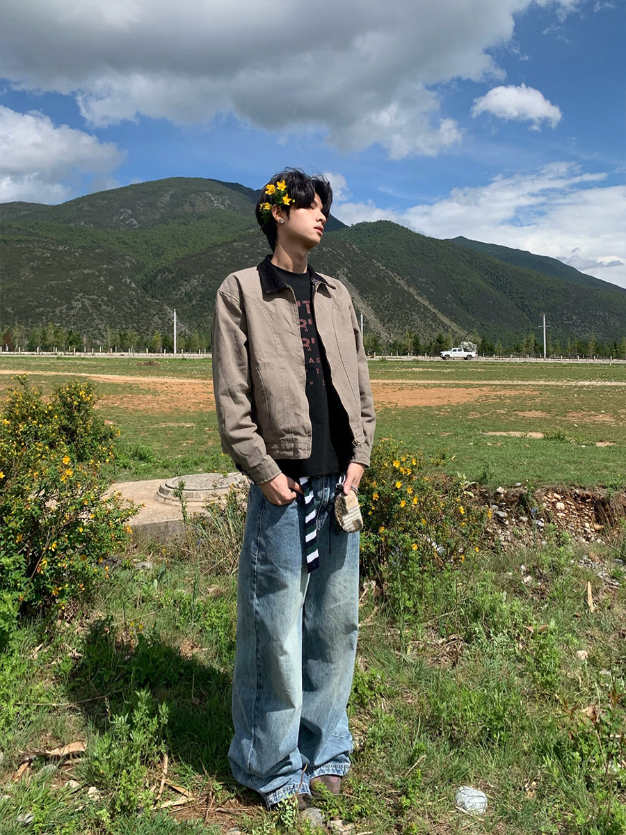 スタンドカラーワークジャケット N549