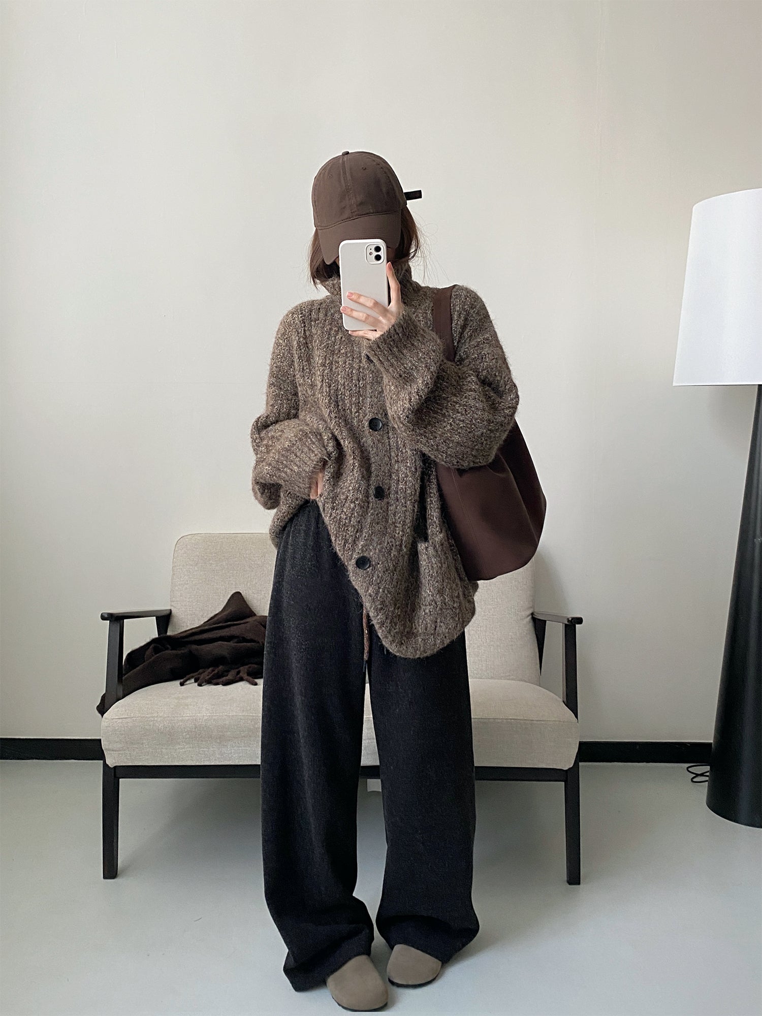 ハイウエストワイドレッグパンツ N796