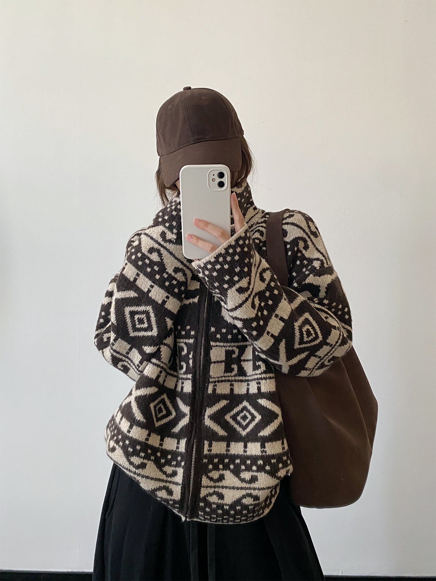 スタンドカラージャガードジャケット N795