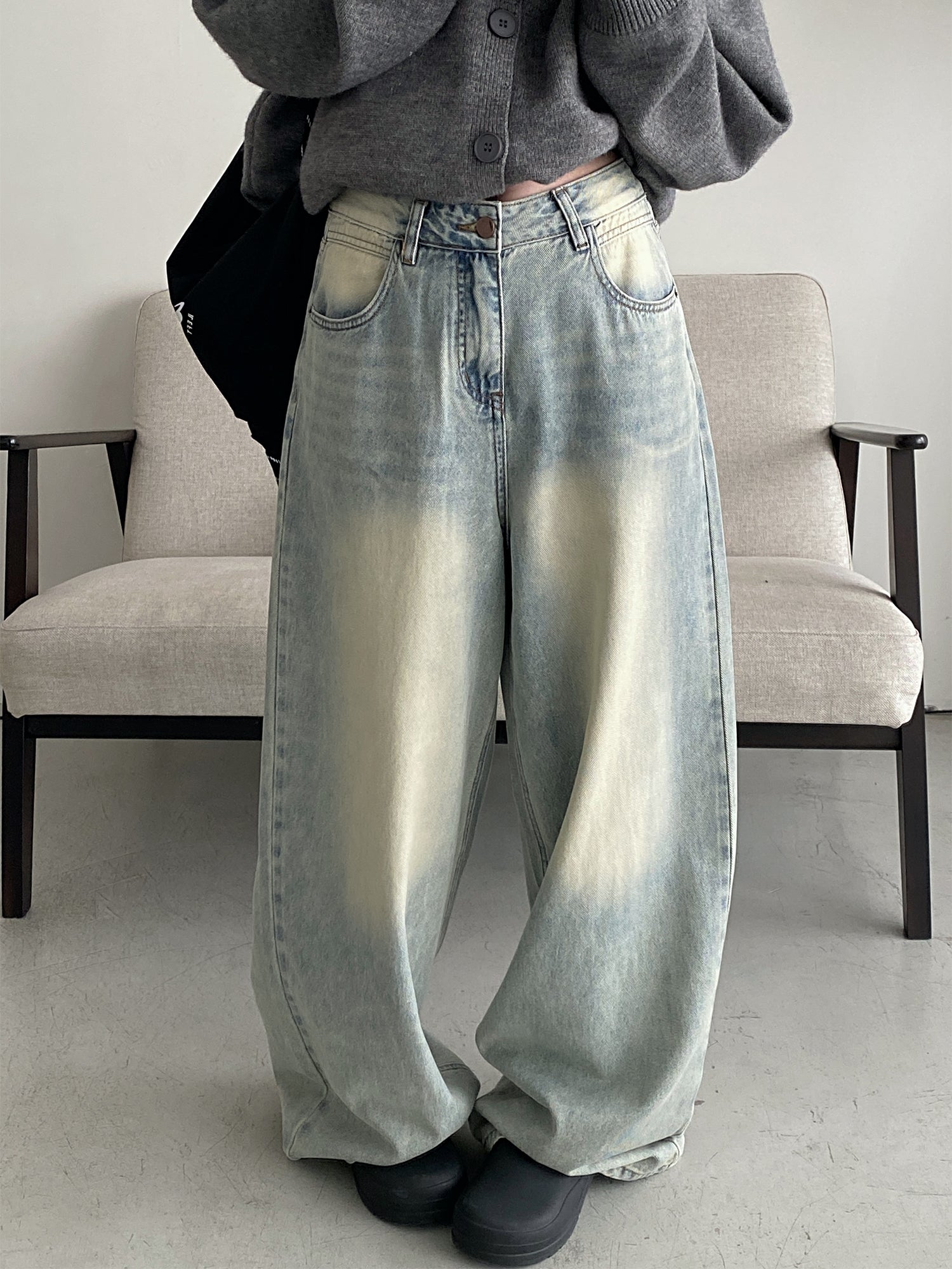 ワイドカーブデニムパンツ N576