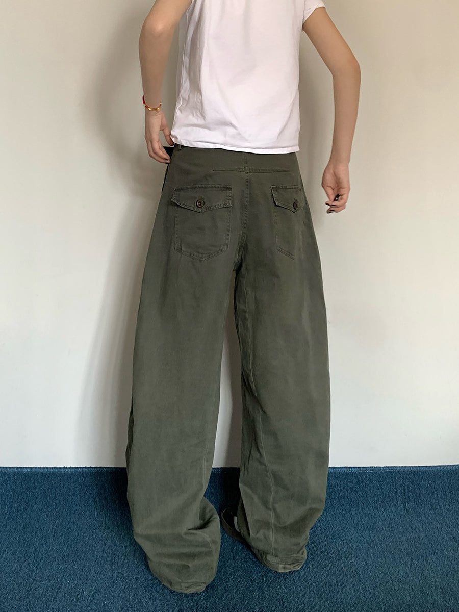 カジュアルワイドレッグパンツ N421