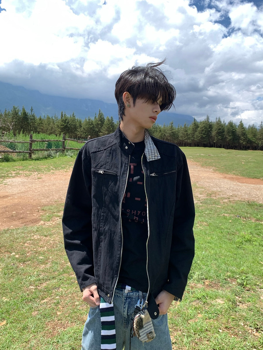 スタンドカラーワークジャケット N647