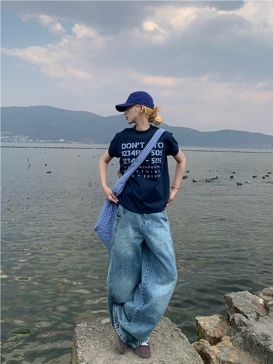 スリムフィッド ナンバープリントT N458