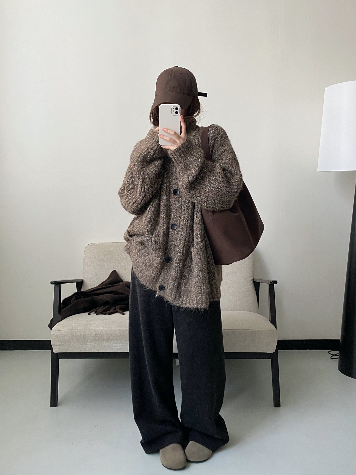 ハイウエストワイドレッグパンツ N796