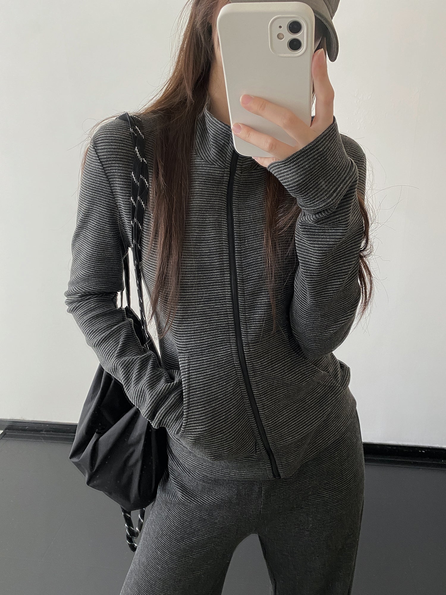 ボーダースウェットセットアップ N591