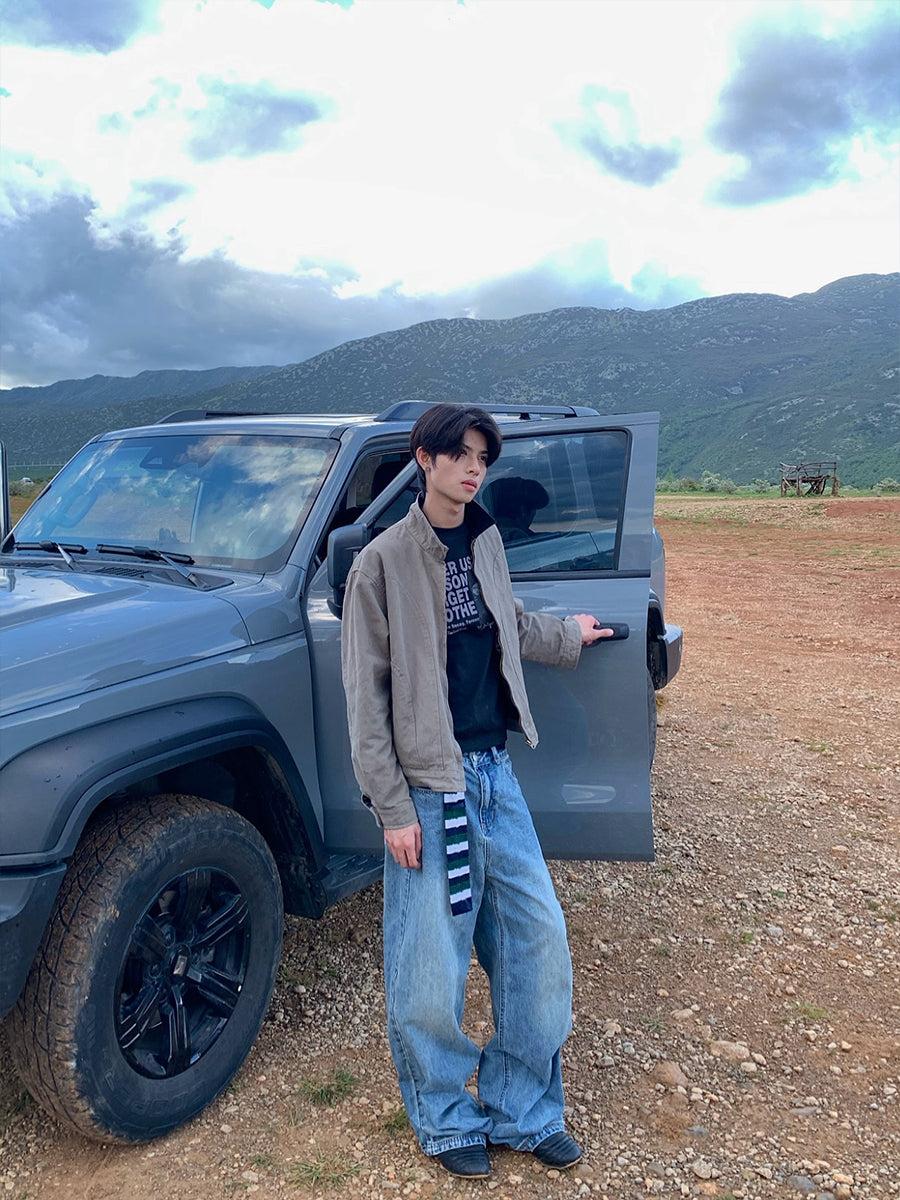 スタンドカラーワークジャケット N549