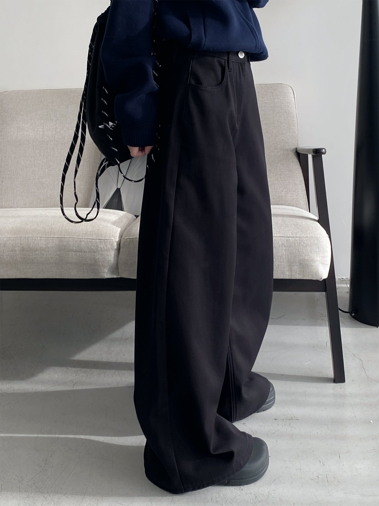 ワイドレッグモップパンツ N607