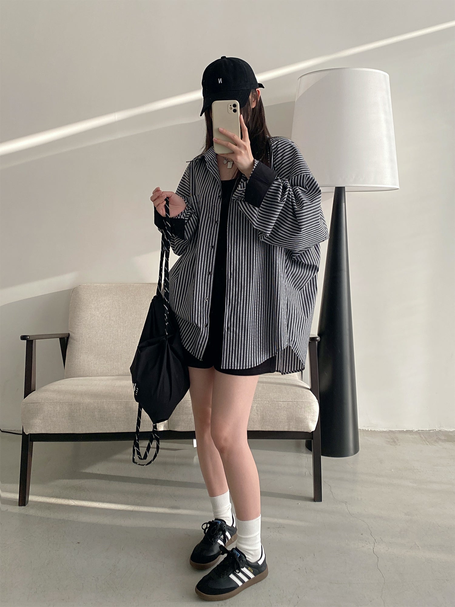 カジュアルストライプシャツ N670