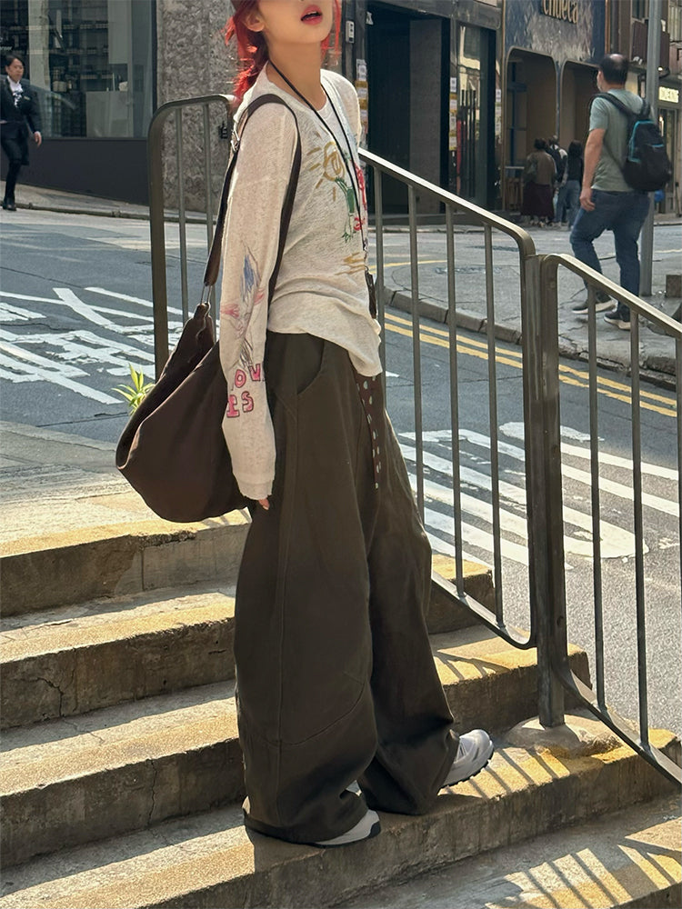 ルーズワイドワークパンツ N426