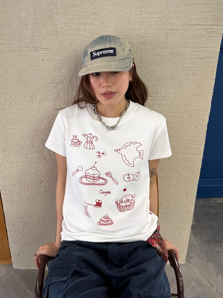 プリント半袖Tシャツ N474