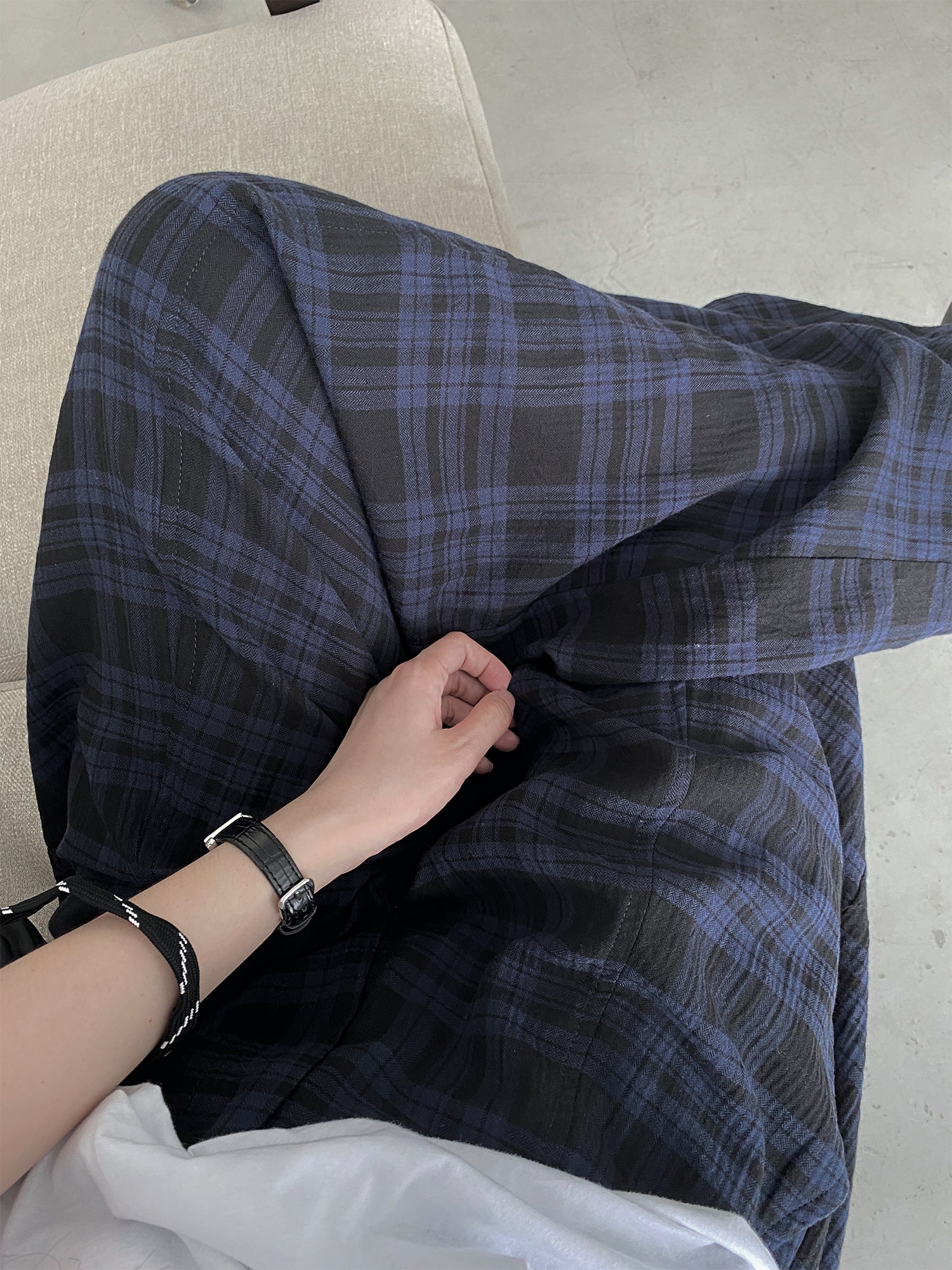 ブラックウォッチ・バルーンワイドパンツ N614