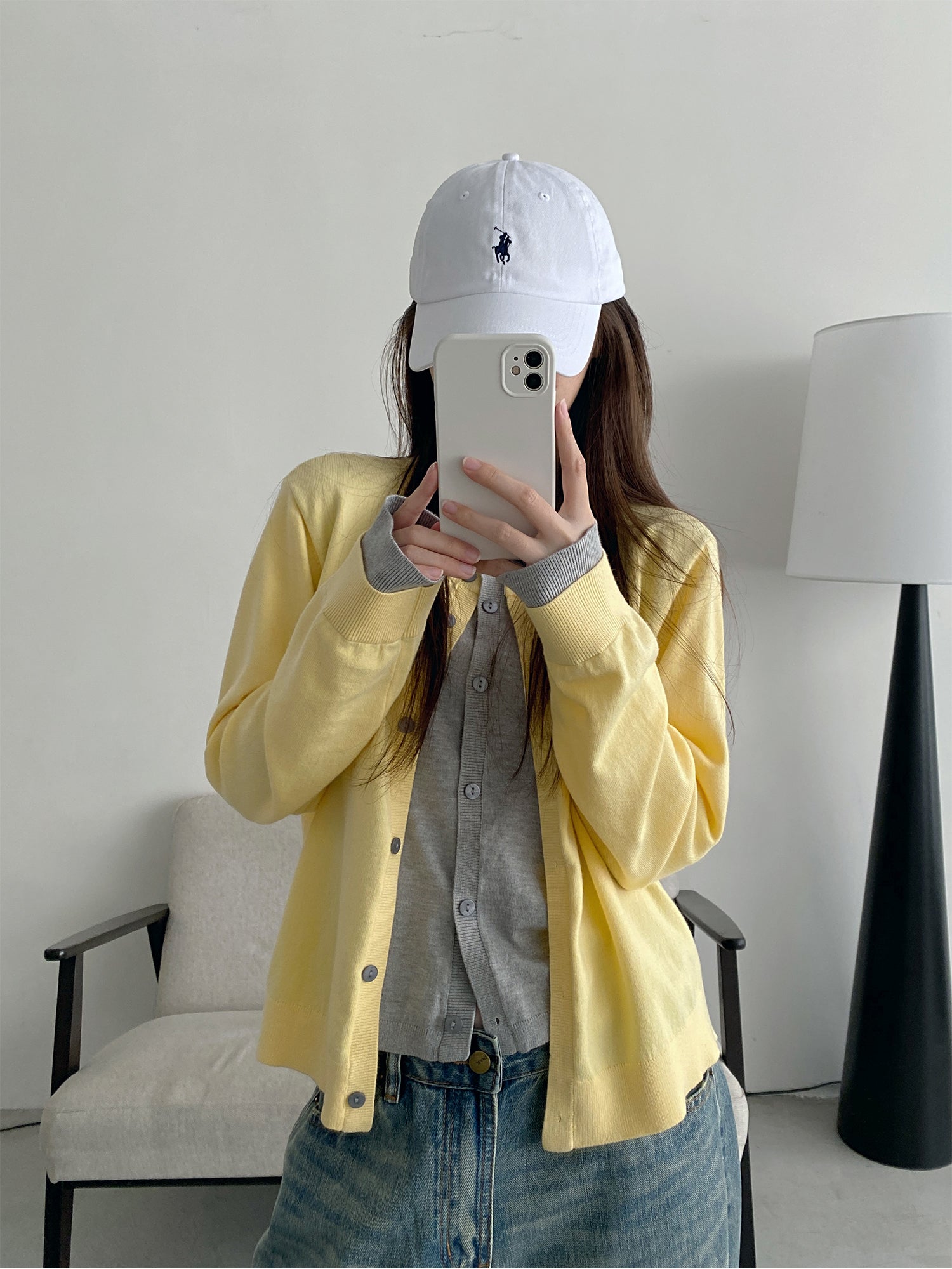 フェイクツーピースカーディガン N578