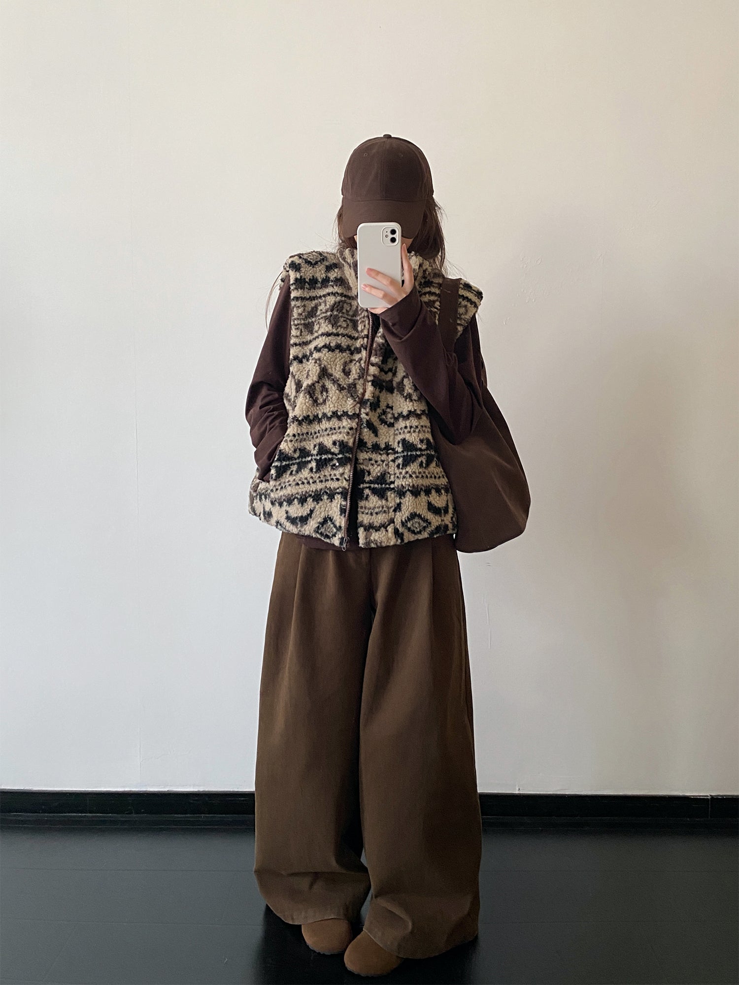 ワイドレッグカーブパンツ    N857