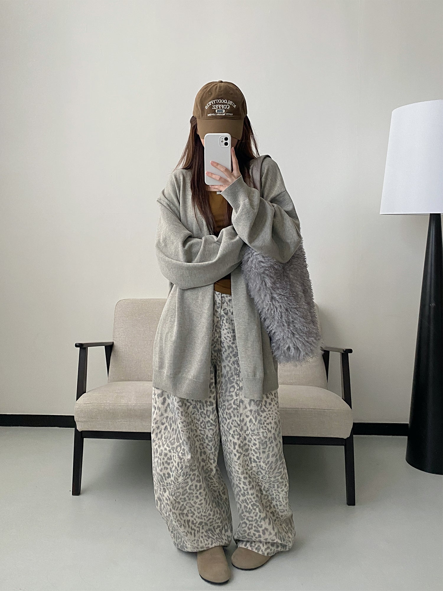 ヒョウ柄ワークパンツ N792