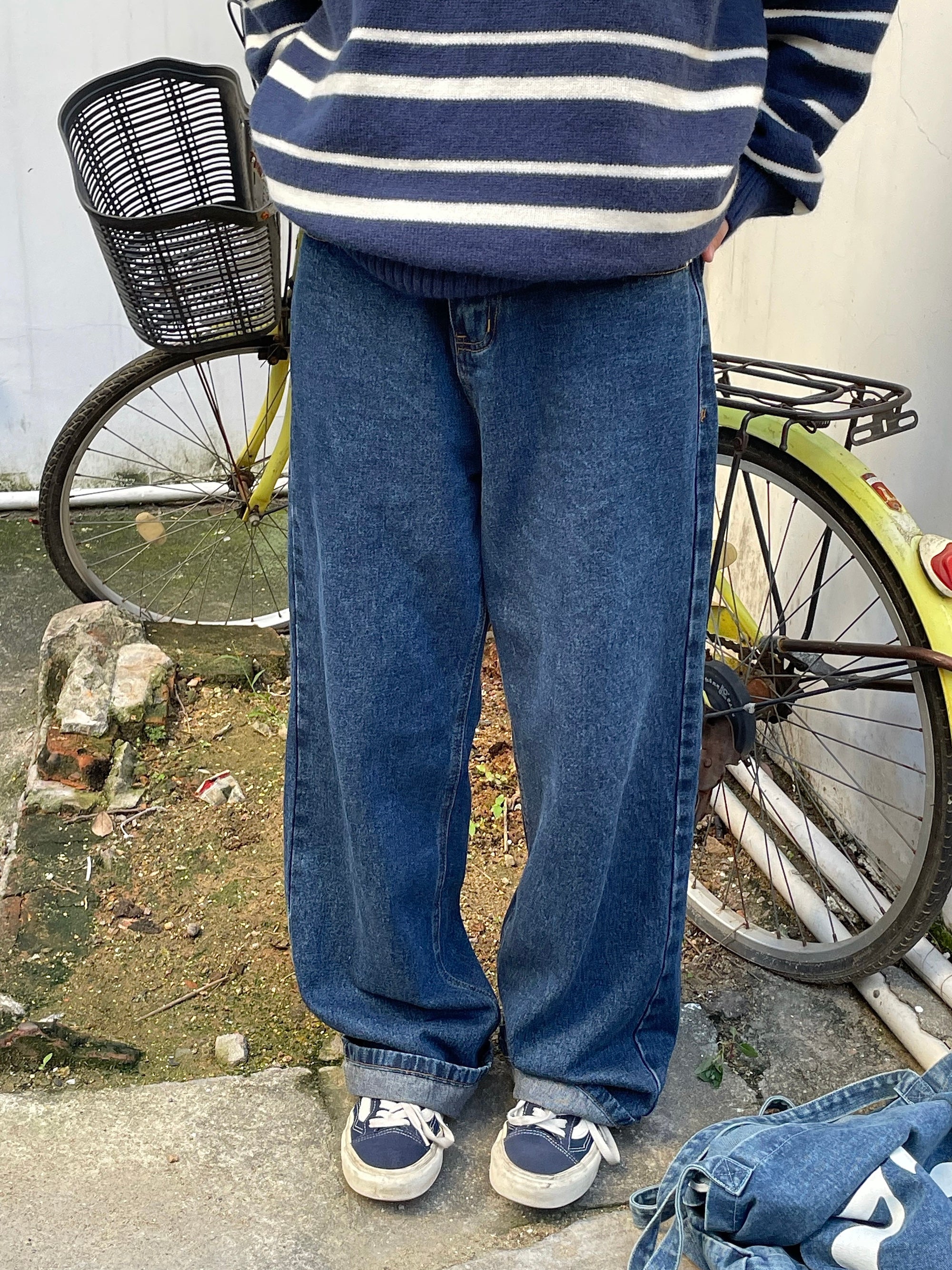 ストレートレッグウォッシュジーンズ N168