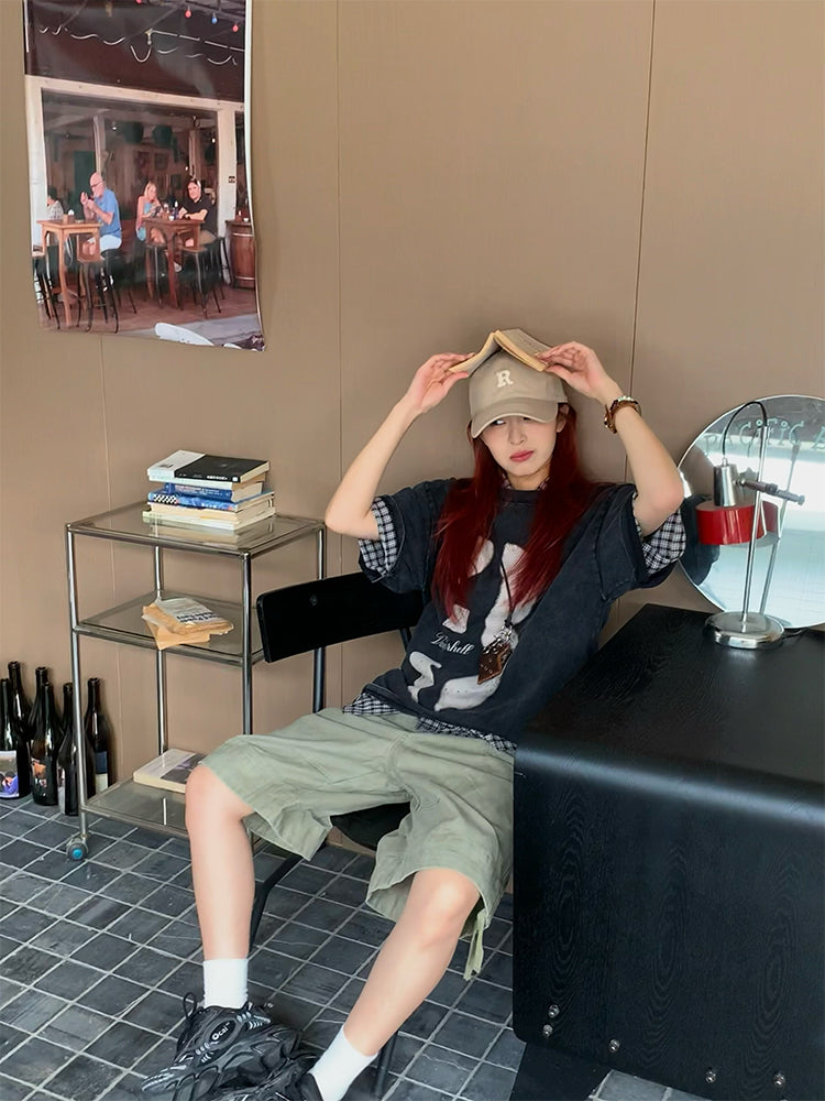 デジタルファンプリント半袖Tシャツユニセックス N452