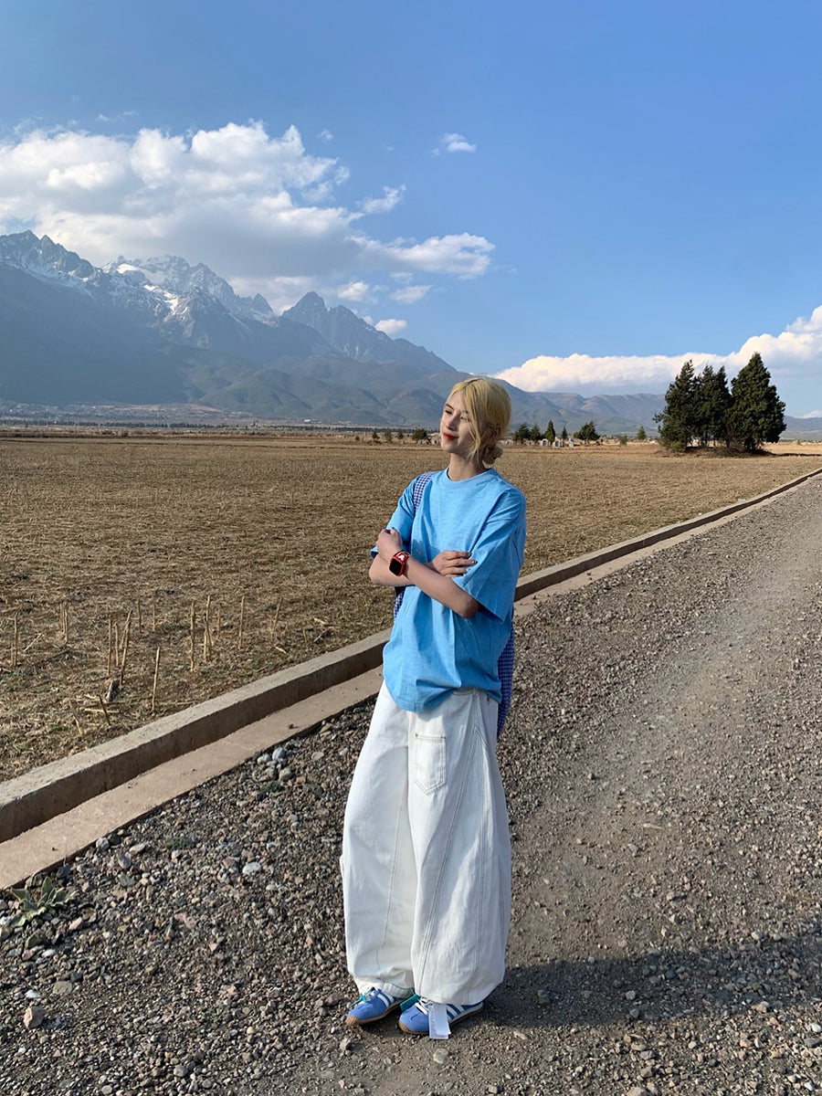 コットン無地半袖Tシャツ ベーシックカット N462