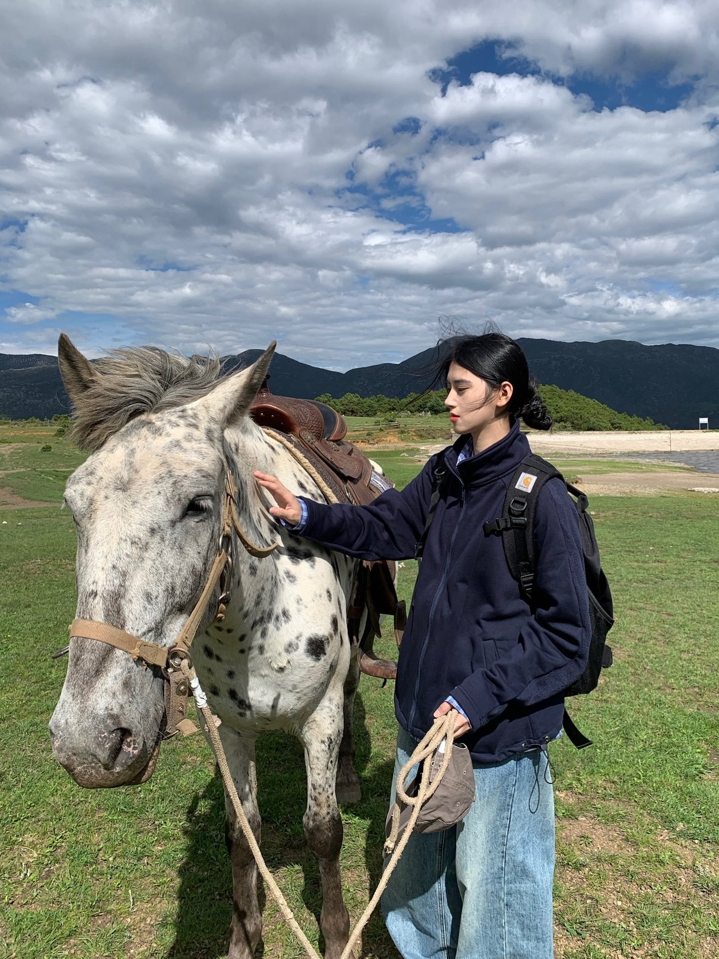 厚手スタンドカラーフリースジャケット N335