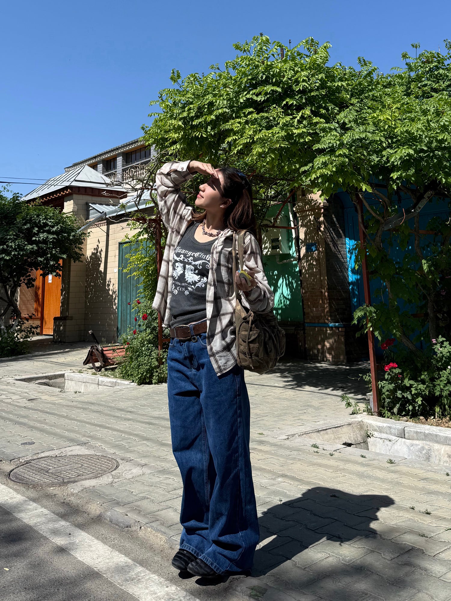 バックプリントジーンズ N541