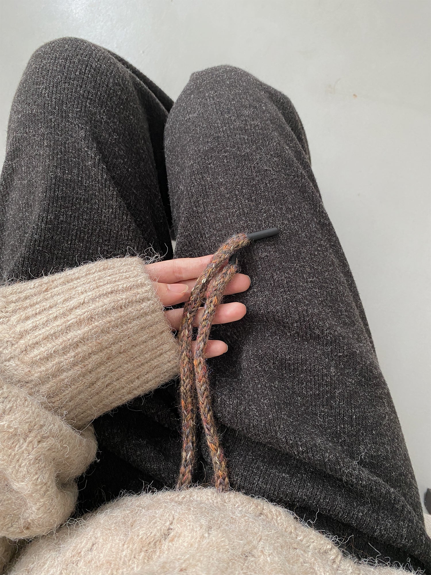 ハイウエストワイドレッグパンツ N796