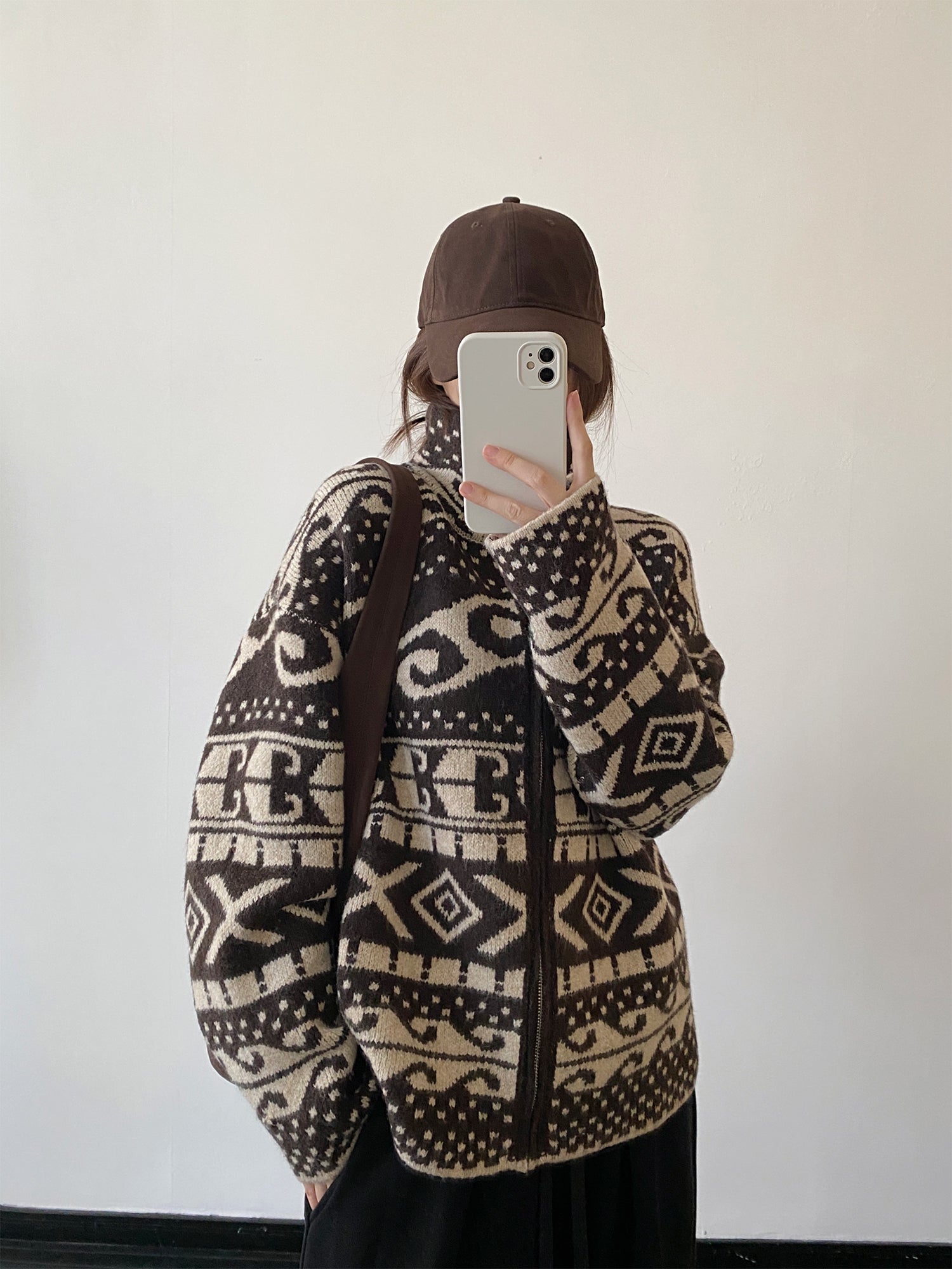 スタンドカラージャガードジャケット N795