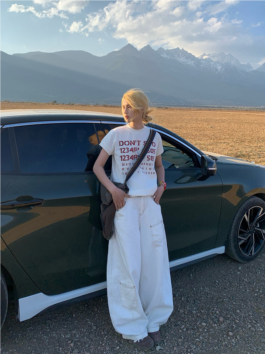 スリムフィッド ナンバープリントT N458