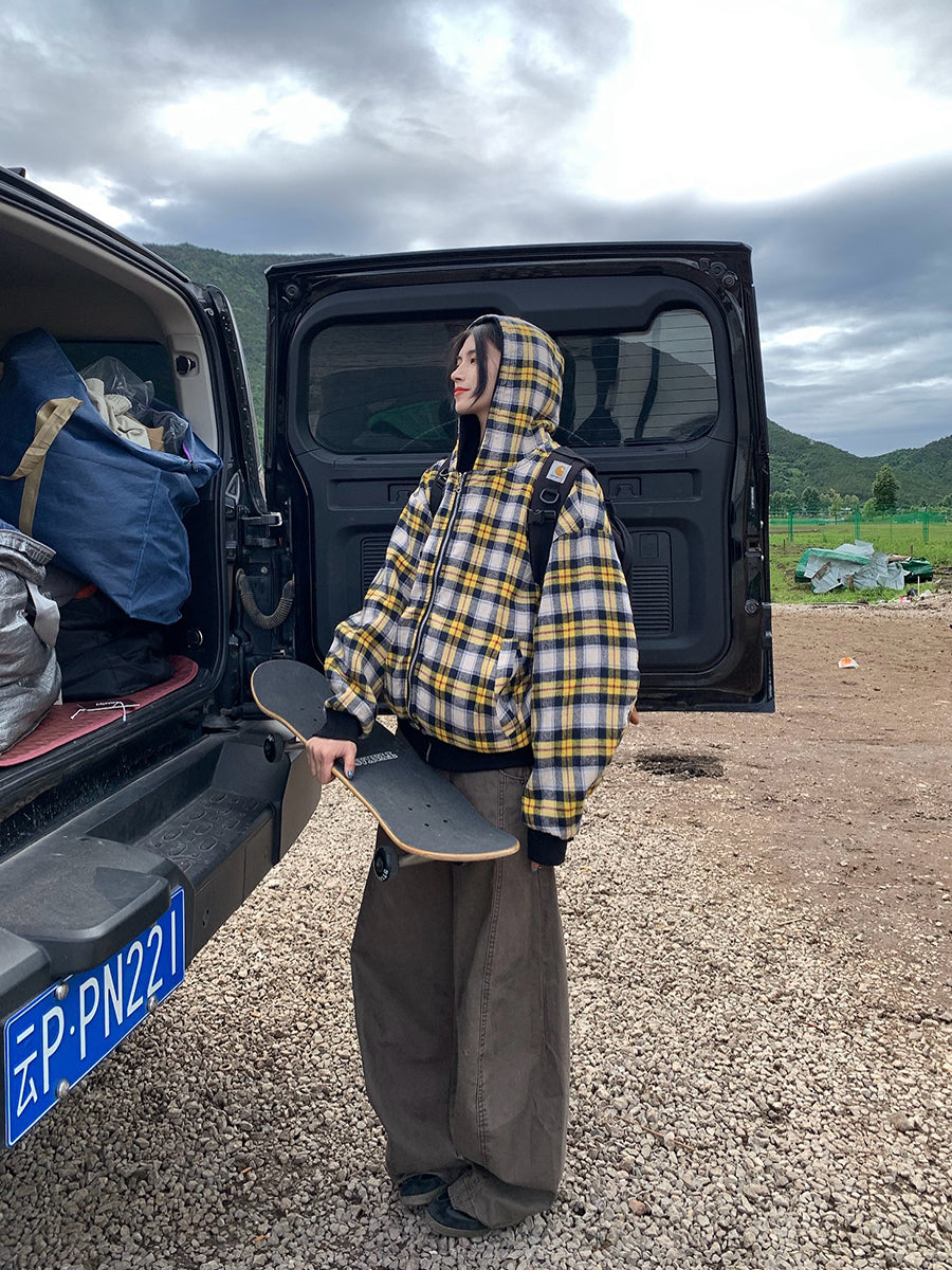 フード付きリバーシブルジャケット N702