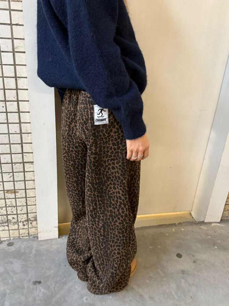 レオパードスウェットパンツ N564