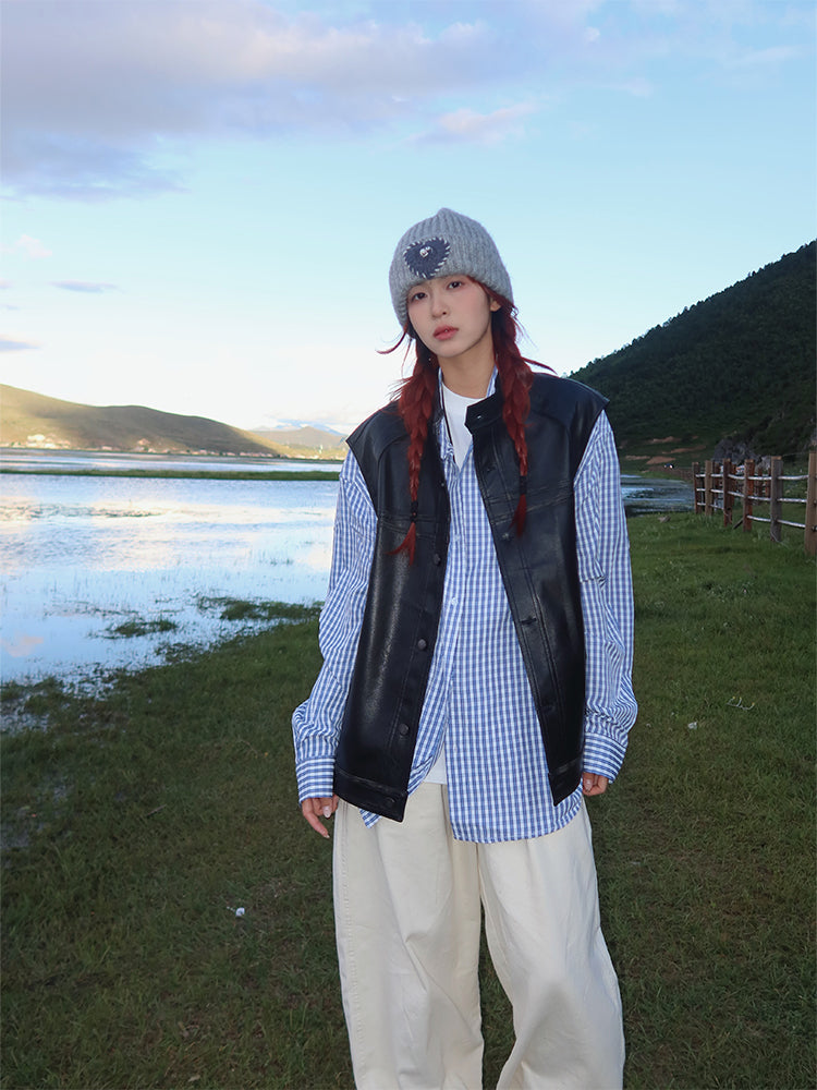 レザーベスト N595