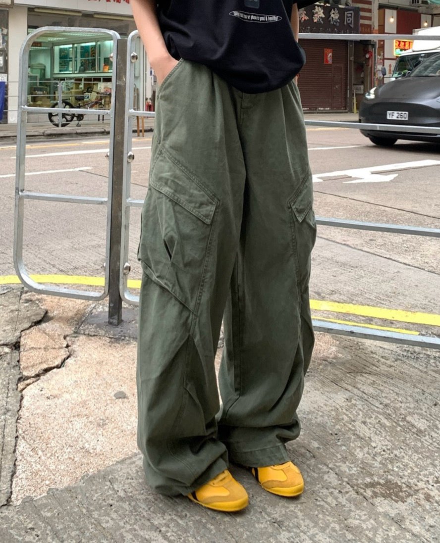 【累計販売300本突破!!】ミリタリーワイドビックポケットパンツ N91