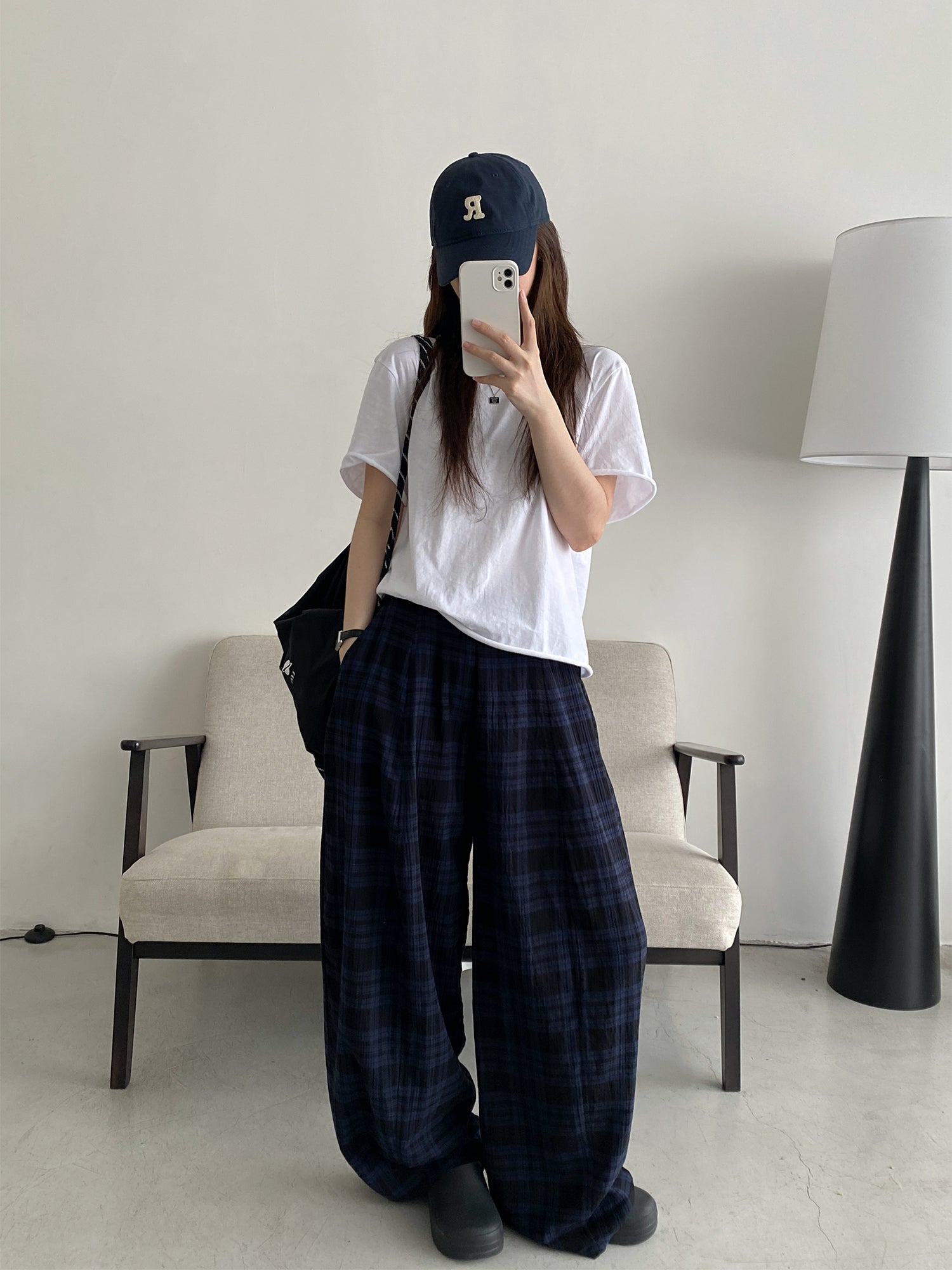 ブラックウォッチ・バルーンワイドパンツ N614