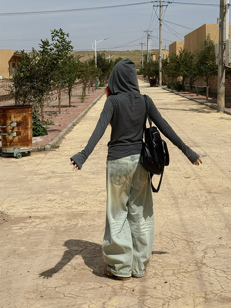 アイスブリーチ・スーパーワイドバギーデニム N681