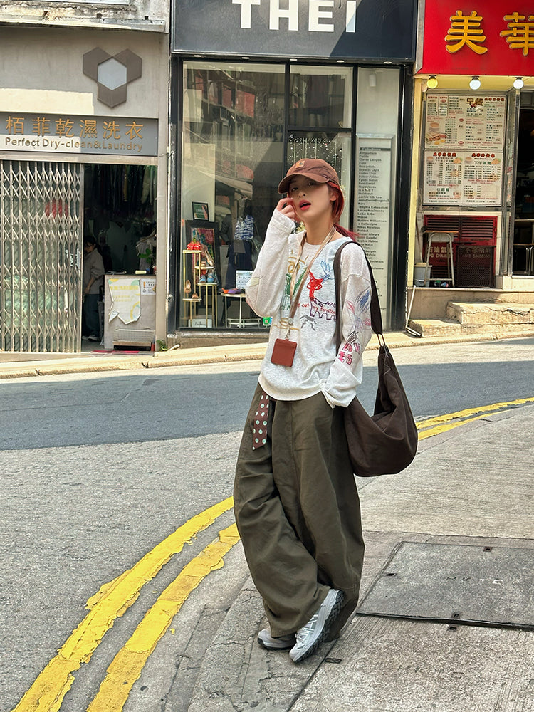 シンプルで着回せる 薄手長袖カットソー きれいめインナー N430