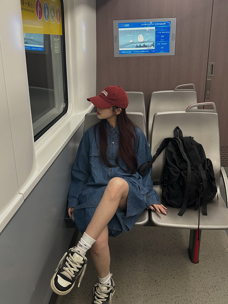 ルーズフィットハーフパンツデニムセットアップ N140